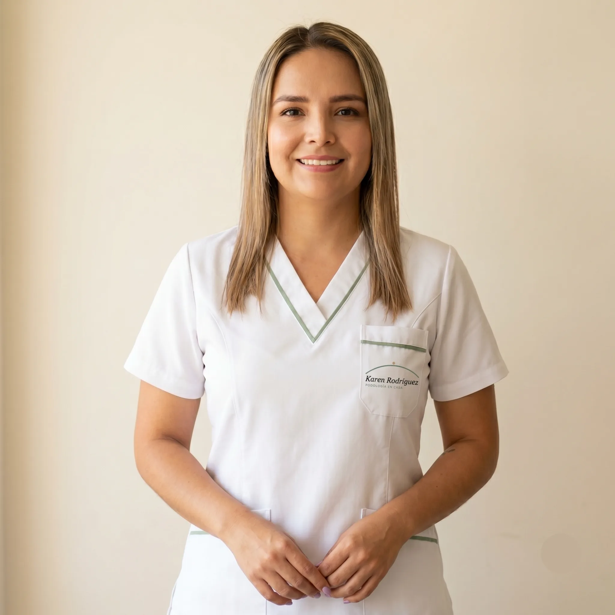 Karen Rodríguez, podóloga certificada en Bogotá